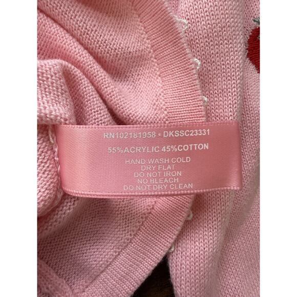 dolls kill x strawberry shortcake Embroidered Cropped Cardigan XXL New Sweater - Picture 7 of 9
